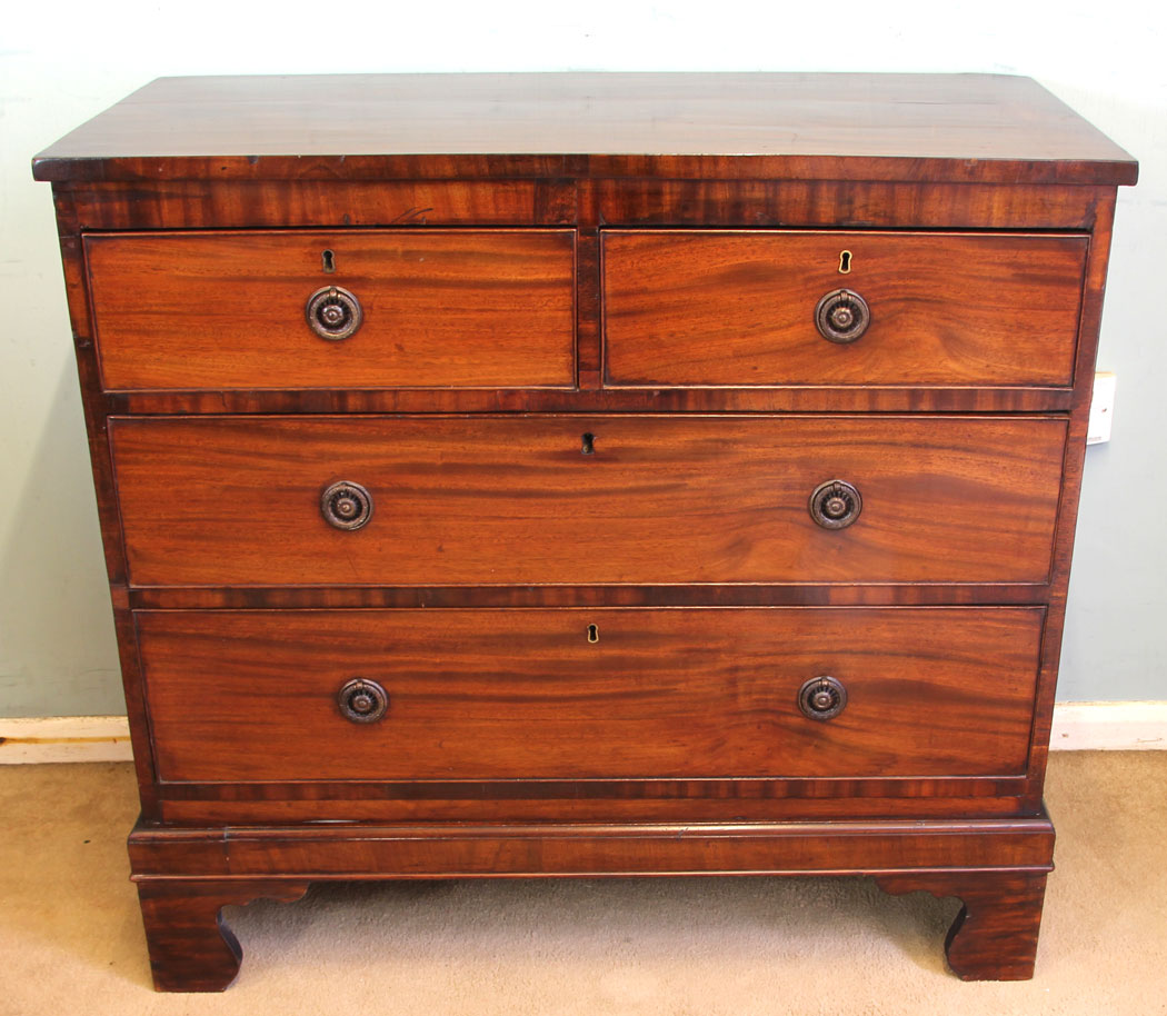 11674r09 Antique 19th Century Mahogany Chest of Drawers,