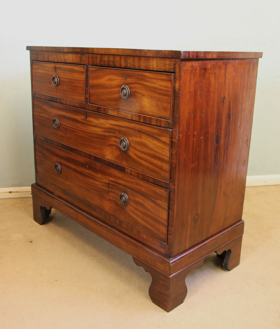 11674r3 Antique 19th Century Mahogany Chest of Drawers,