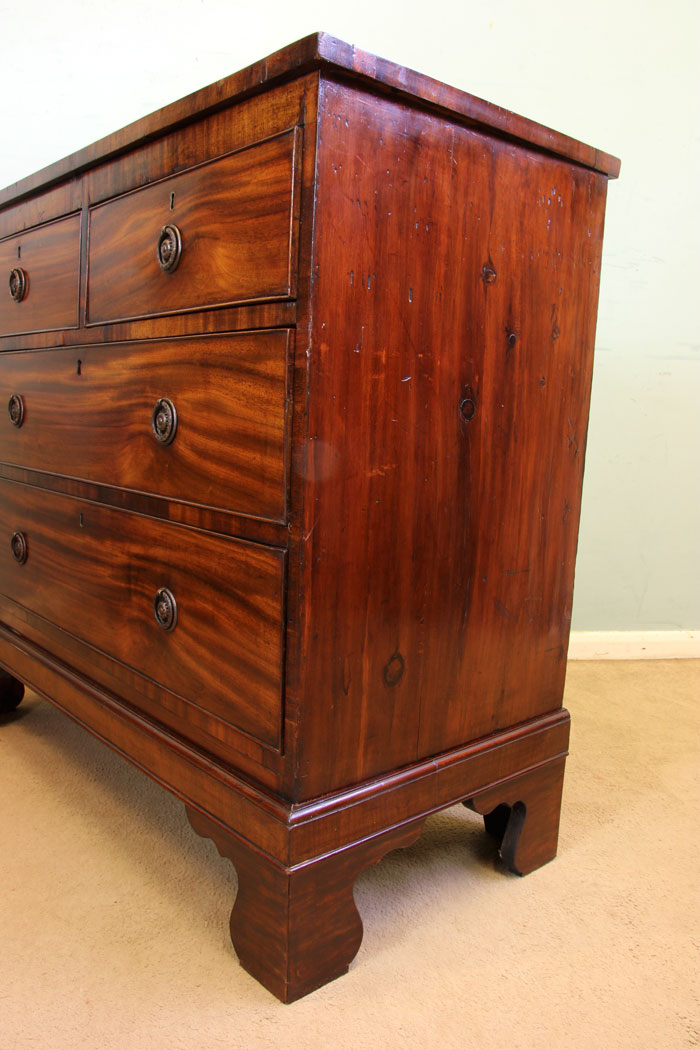 11674r7 Antique 19th Century Mahogany Chest of Drawers,