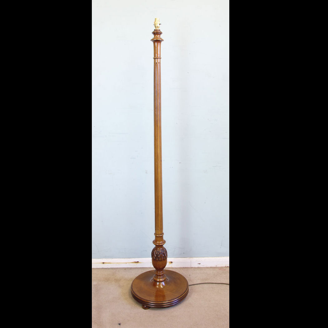 11683r01-Walnut-Standard-Lamp,- Walnut Standard Lamp
