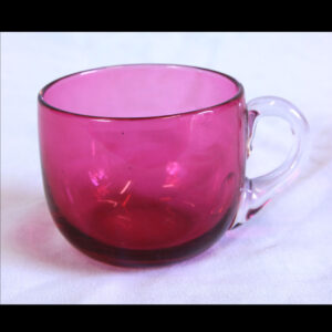 Antique Cranberry Glass Small Custard Cup