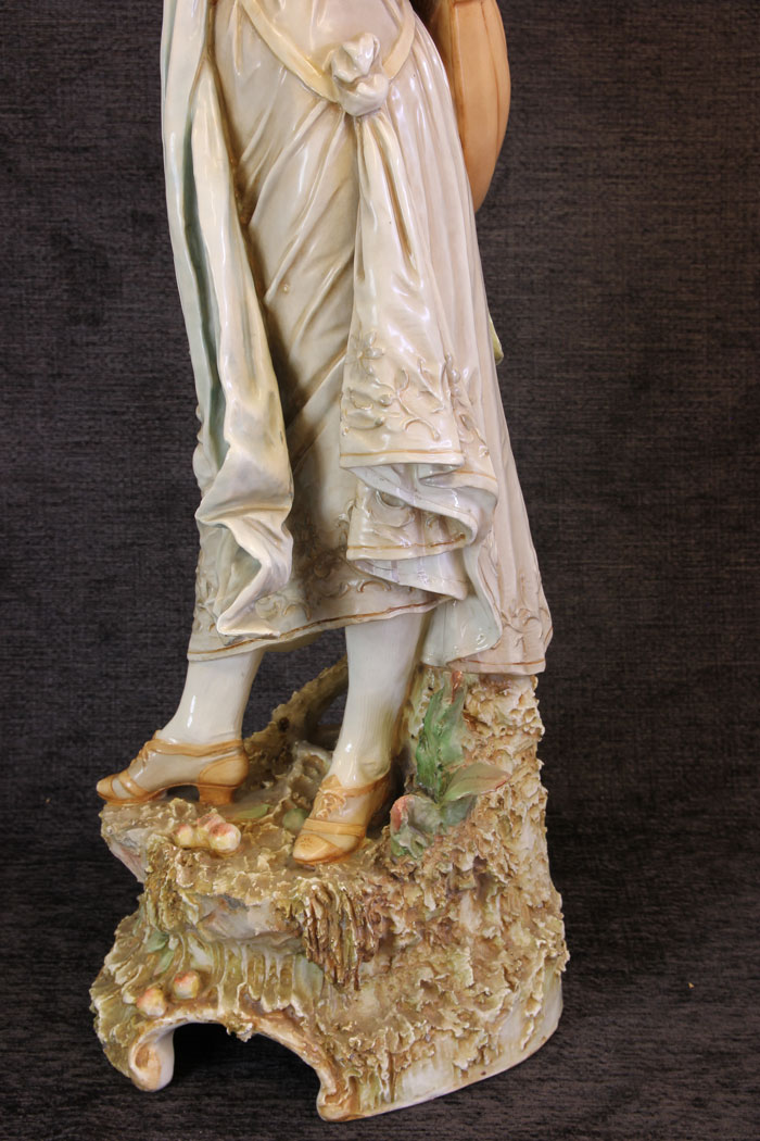 11744r16 Antique Large Figurine, Figure,