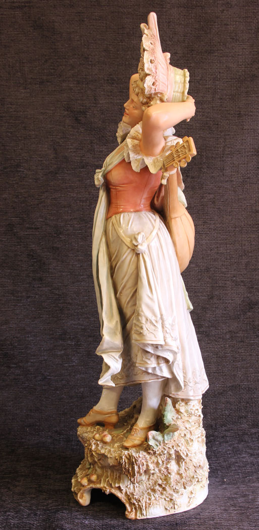 11744r4 Antique Large Figurine, Figure,