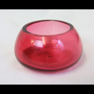 Antique Cranberry Glass Salt.