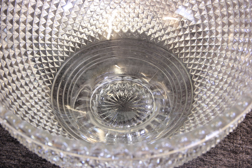 11833r5 Antique Pressed Glass Fruit Bowl,