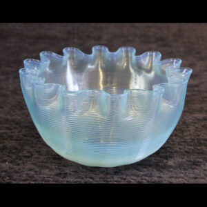 Antique Vaseline Stevens Williams Glass finger Bowl