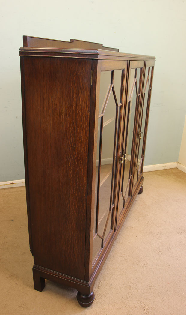 11878r12 Antique Oak Bookcase,