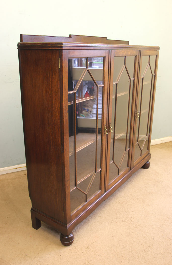 11878r9 Antique Oak Bookcase,