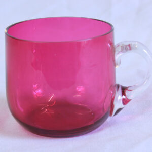 Antique Cranberry Glass Custard Cup