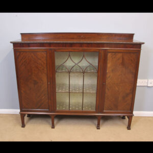 Antique Mahogany Cabinet Bookcase