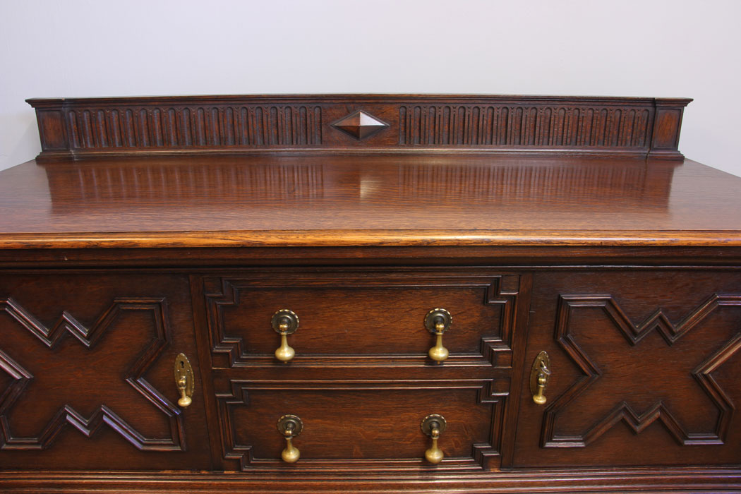 11935r6 Quality Antique Oak Sideboard Dresser Base,