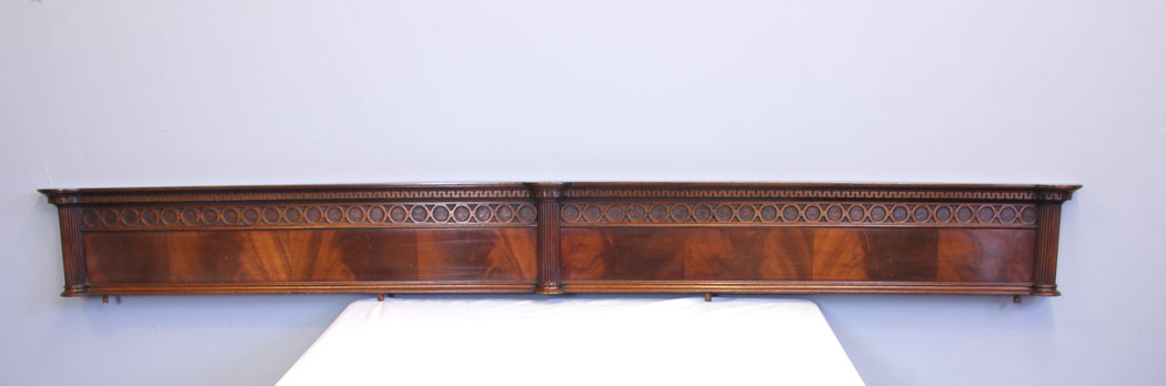11941r1 Antique Mahogany Decorative Pediment,