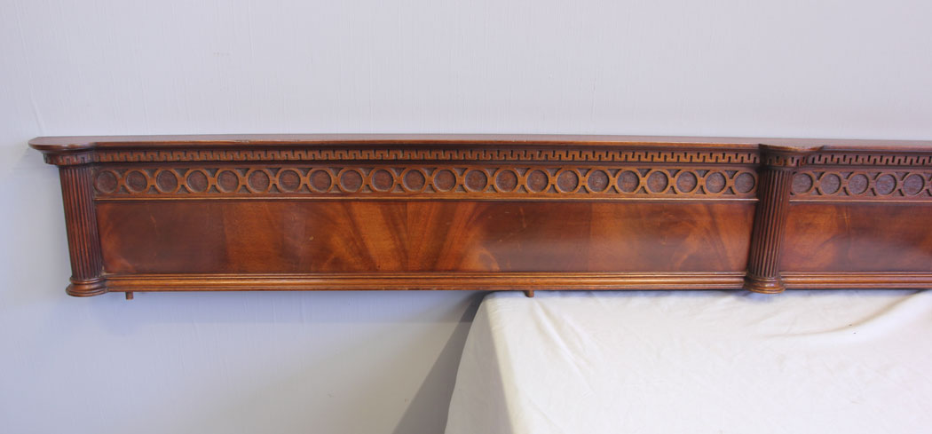 11941r3 Antique Mahogany Decorative Pediment,