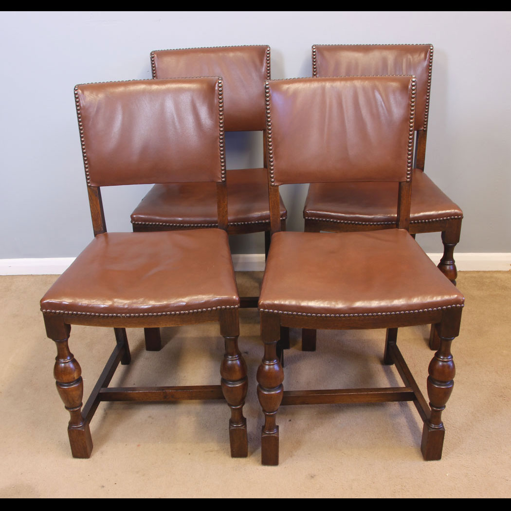 11987r01-Set-Four-Antique-Oak-Dining-Chairs,- Set Four Antique Oak Dining Chairs
