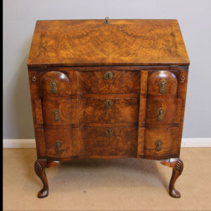 Antique Burr Walnut Desk Writing Bureau