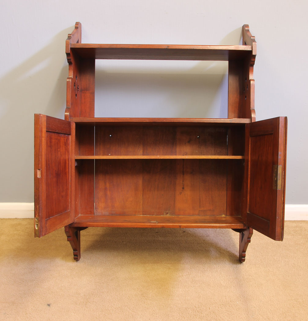 12064r10 Antique 19th Century Mahogany Wall Cabinet,