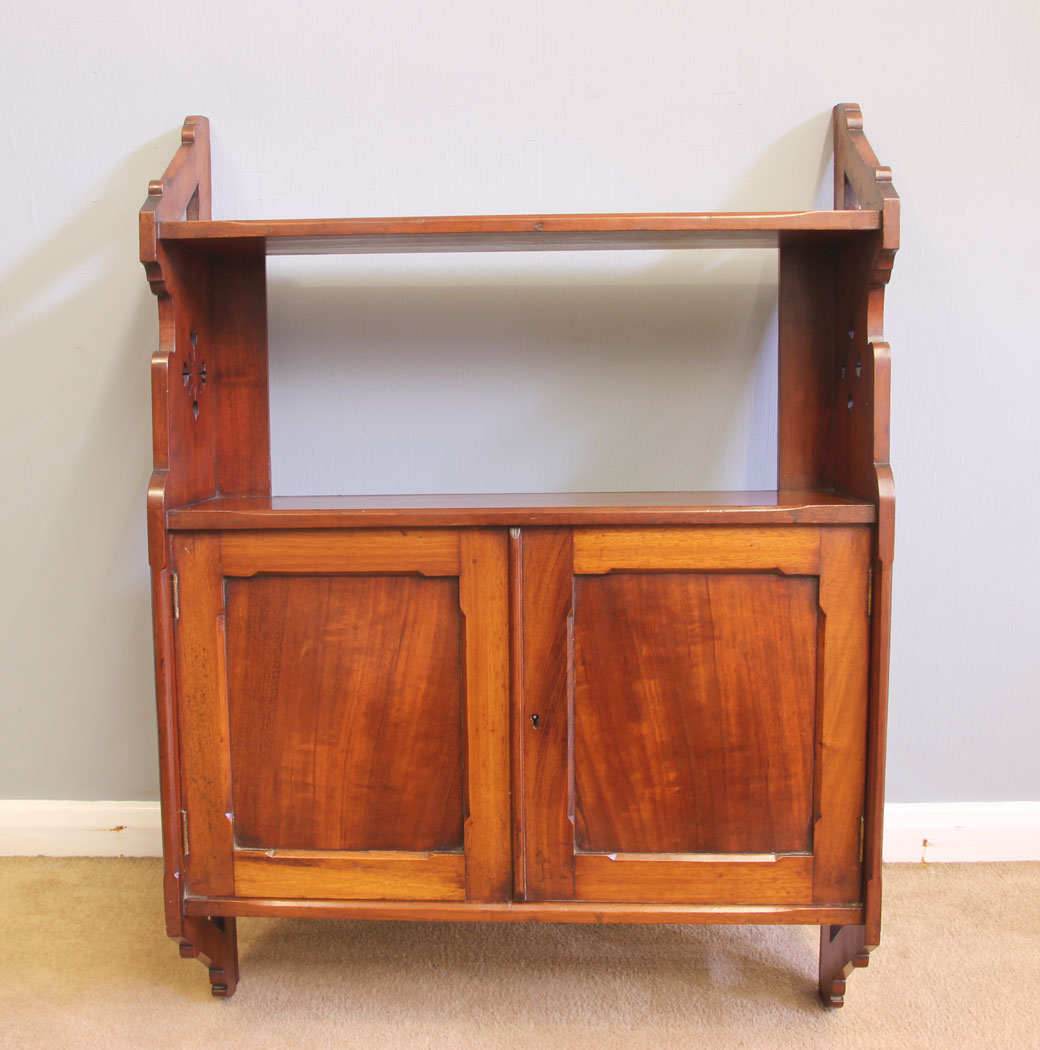 12064r5 Antique 19th Century Mahogany Wall Cabinet,