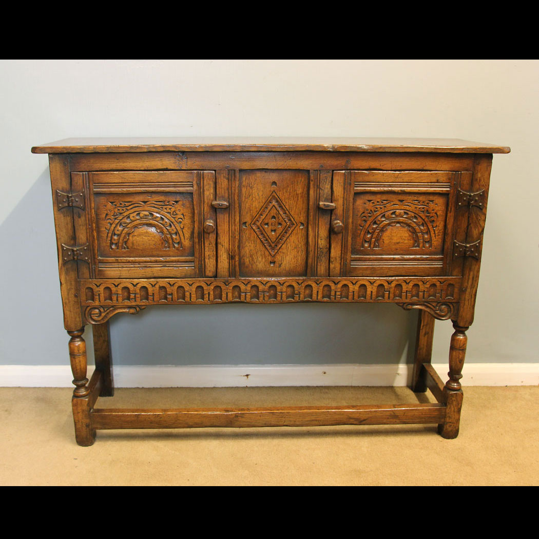12189r01 Quality Oak Side Table, Quality Oak Side Table Cupboard