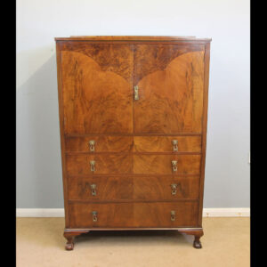 Antique Walnut Tallboy Chest Drawers