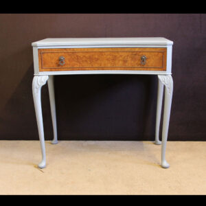 Painted & Walnut Vintage Hall Side Table