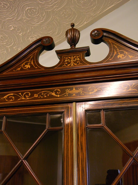 09431r7 Edwardian Inlaid Cabinet