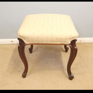 Antique Cabriole Leg Rosewood Victorian Stool