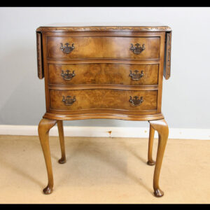 Antique Walnut Bedside Lamp Side Table