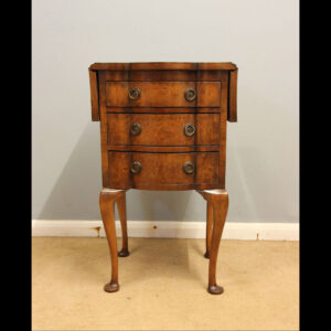 Antique Walnut Lamp Side Table