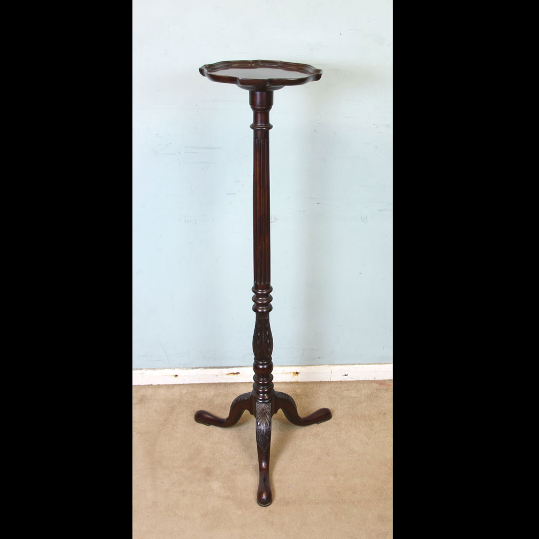 11222r01 Edwardian Mahogany Torchere Plant Stand Edwardian Mahogany Torchiere Plant Stand