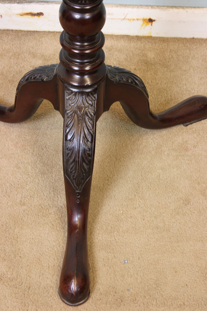 11222r4 Edwardian Mahogany Torchiere Plant Stand