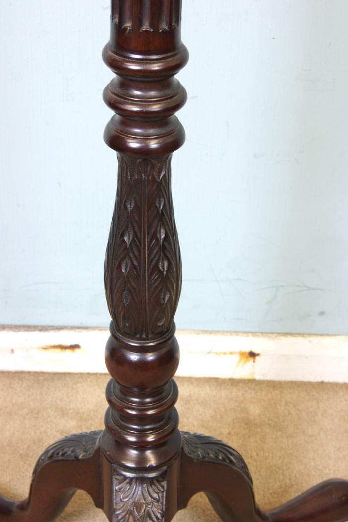 11222r5 Edwardian Mahogany Torchiere Plant Stand