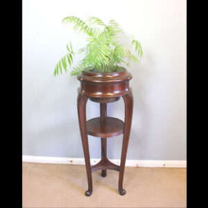 Antique Torchiere Mahogany Jardinière Plant Stand