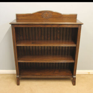 Antique Oak Open Bookcase
