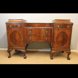 Antique Chippendale Style Ball Claw Mahogany Sideboard