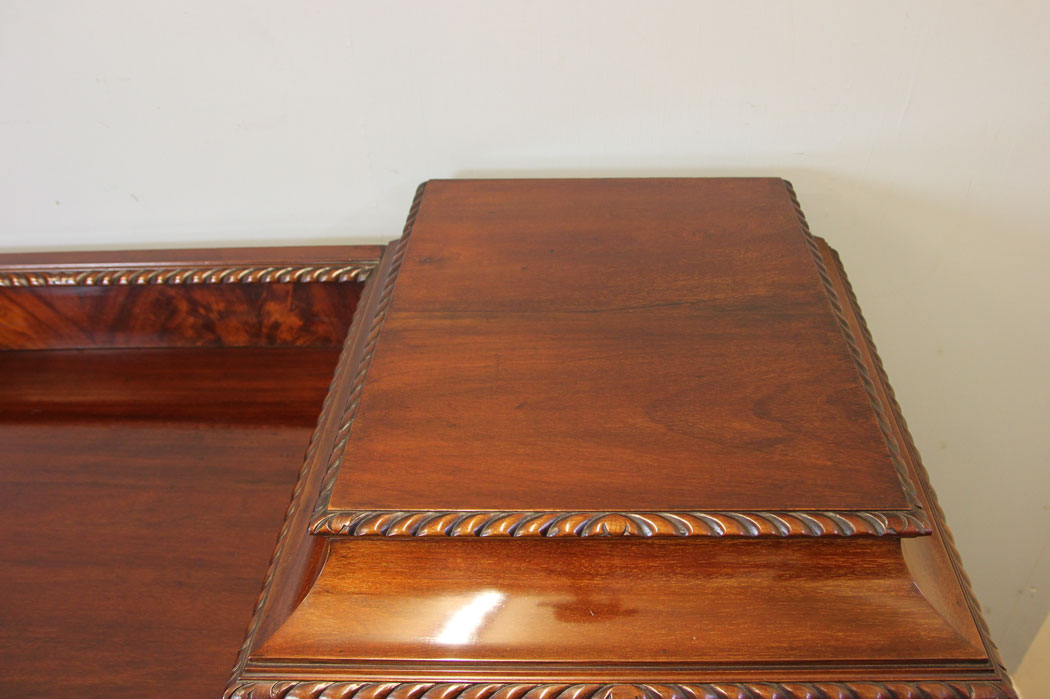 12484r13 Antique Chippendale Style Ball Claw Mahogany Sideboard, Antique Chippendale Style Ball Claw Mahogany Sideboard,
