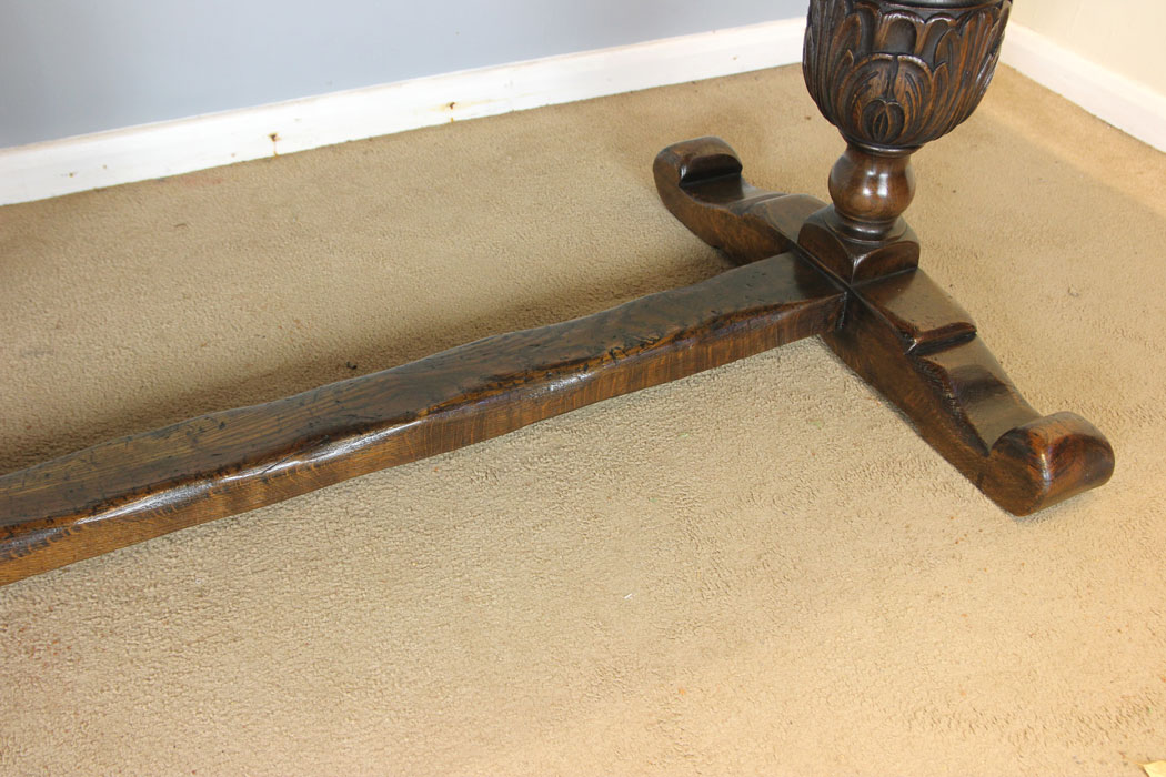 12357r10 Antique Oak Farmhouse Refectory Dining Table, Antique Oak Refectory Farmhouse Dining Table