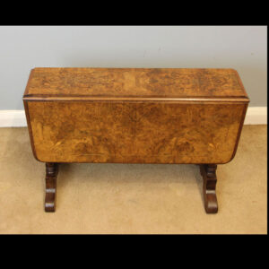 Antique Low Burr Walnut Occasional Sutherland Table