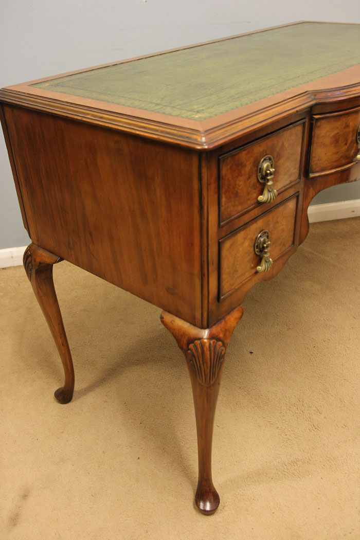 12503r3 Walnut Writing Table Desk, Antique Walnut Writing Table Desk