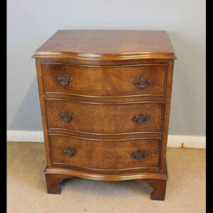 Antique Walnut Bedside Chest of Drawers