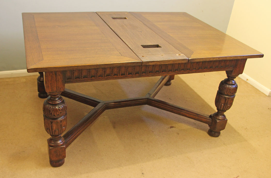 12522r12 Large Oak Farmhouse Refectory Extending Dining Table, Large Oak Farmhouse Refectory Extending Dining Table
