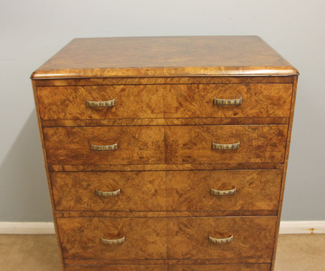 12530r15 Antique Walnut Chest of Drawers Quality Antique Burr Walnut Chest of Drawers