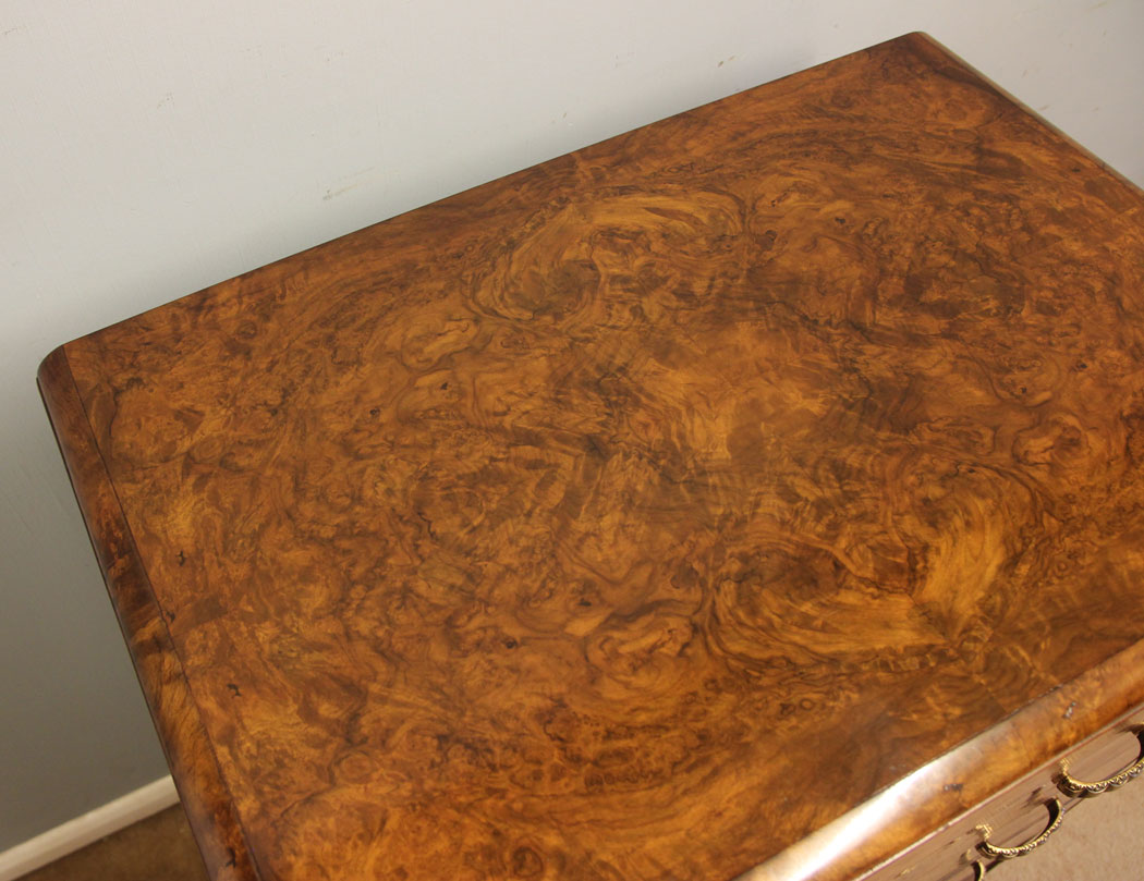 12530r8 Antique Walnut Chest of Drawers Lincolnshire, Quality Antique Burr Walnut Chest of Drawers