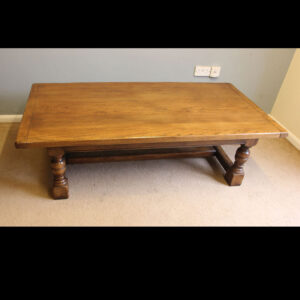 Solid Oak Large Low Coffee Table