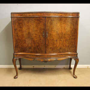 Antique Burr Walnut Side Cabinet, Sideboard