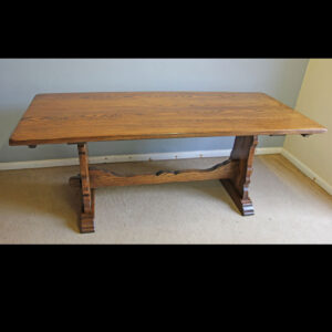 Antique Oak Refectory Farmhouse Dining Table