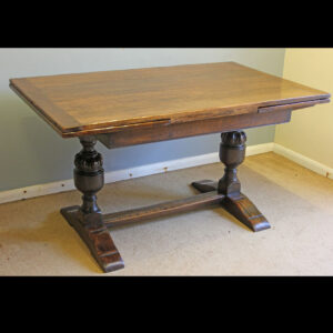 Antique Oak Extending Refectory Farmhouse Dining Table