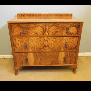 Antique Figured Walnut Chest of Drawers