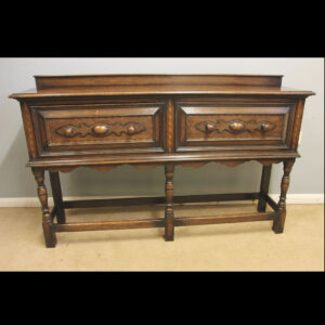 Antique Quality Slim Oak Dresser Side Table